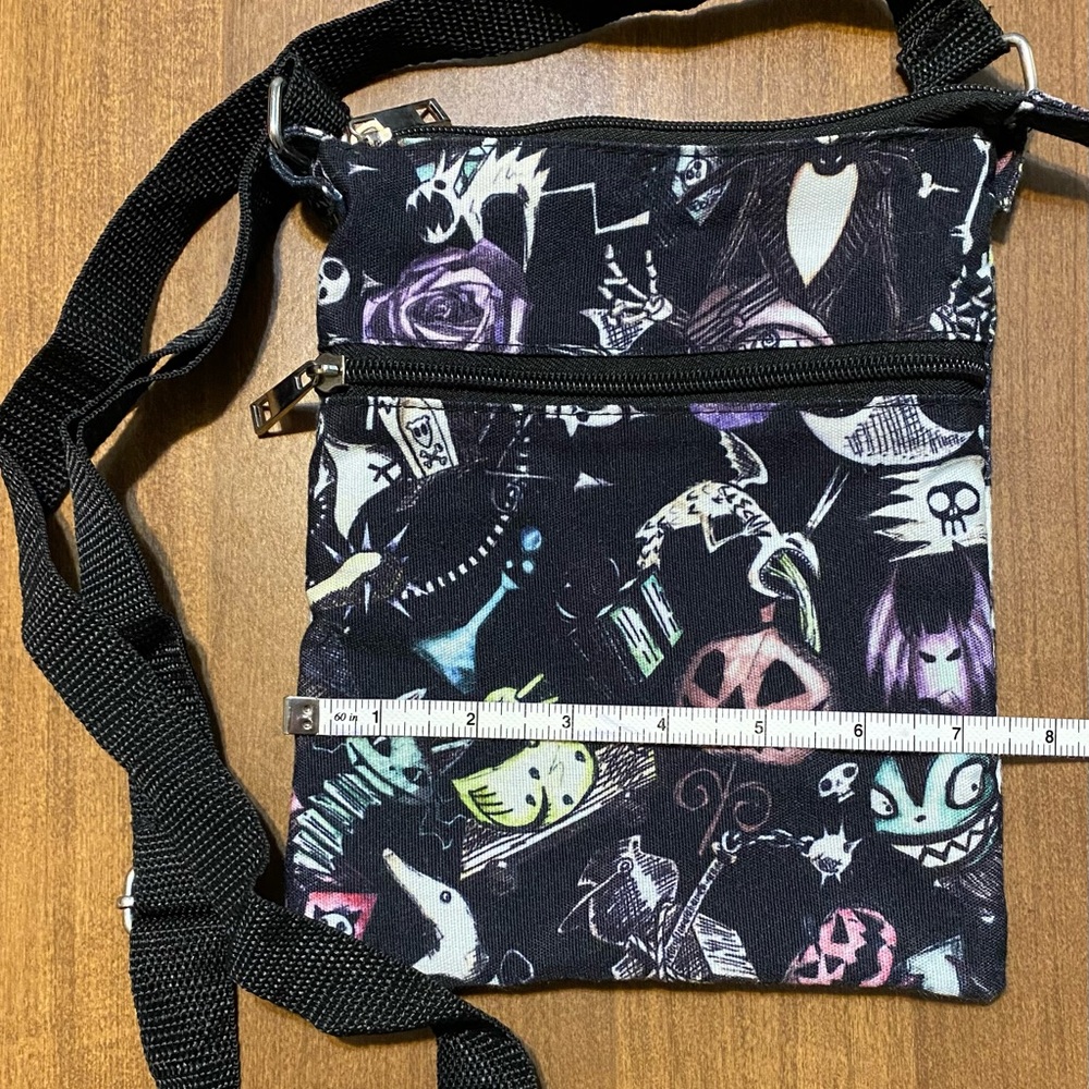 Hot Topic Black and Purple Crossbody Bag Nightmare Before Christmas